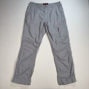 Simms Lightweight COR3 Fishing Pants Men's M Light Gray Zip Pockets Outdoor